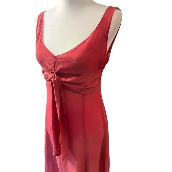 l.K. Bennett 100% silk pink sleeveless dress size 10 - Picture 4 of 6
